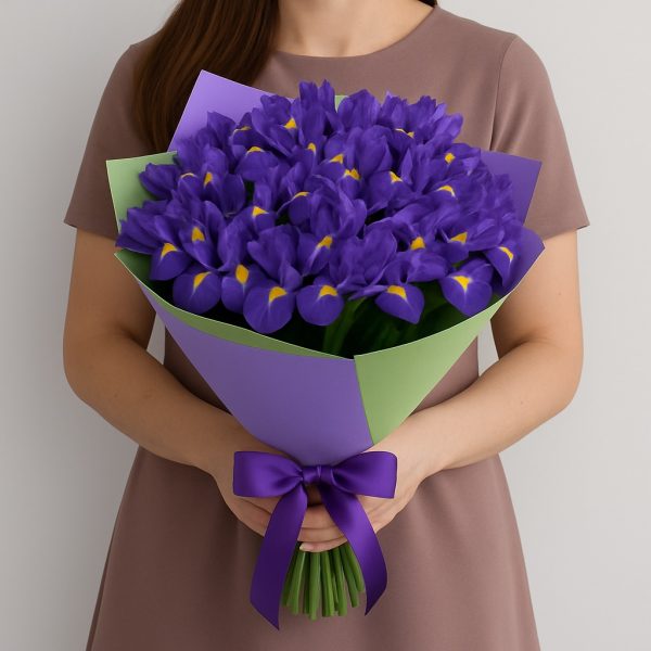 Букет из 19 ирисов