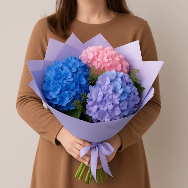 Акция! Букет из 3 гортензий