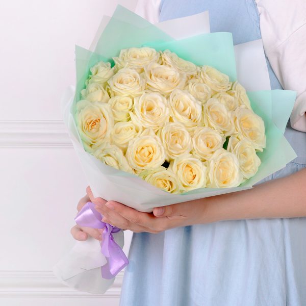 Букет из 25 роз 50 см