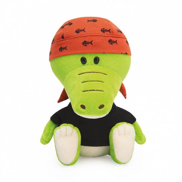 Крокодильчик Кики в черной футболке и бандане