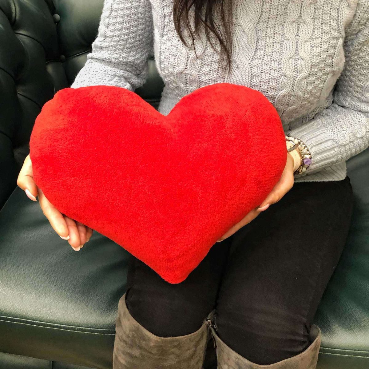 Мягкая игрушка в виде сердца 30 см — изображение 3