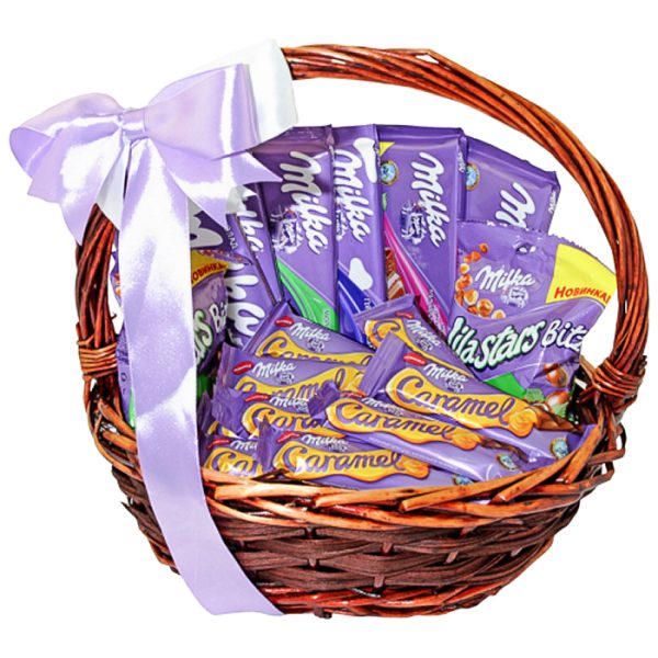 Корзина сладостей "Milka"