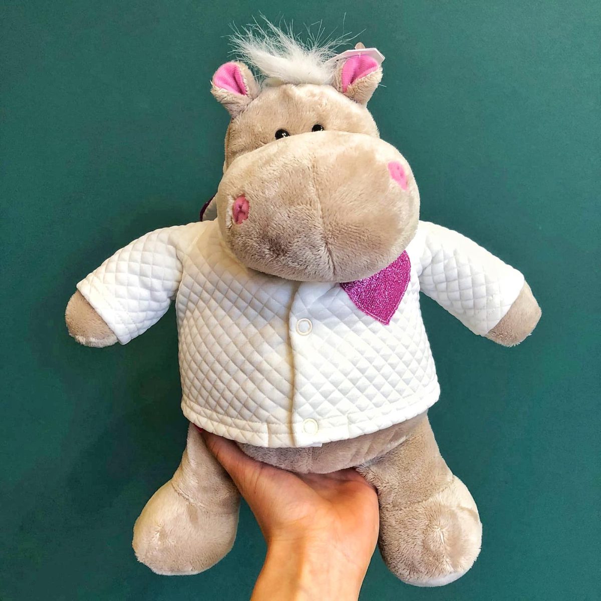 Мягкая игрушка Бегемот Зайчик 20 см — изображение 1