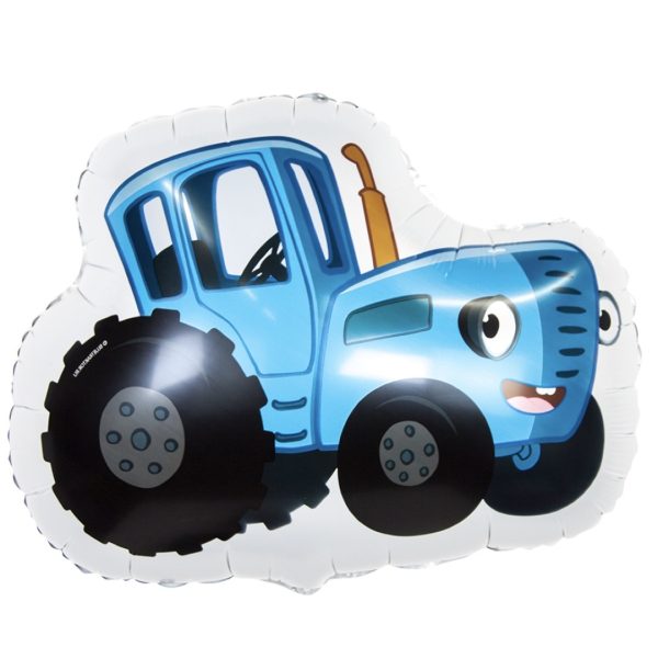 Фольгированный шарик "Синий трактор"