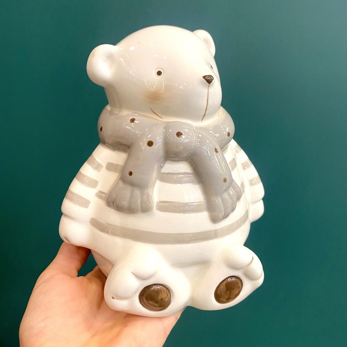 full_da706f21d95f907e5a1fcaf0c91e76cc Копилка новгодняя Белый Медведь — изображение 1