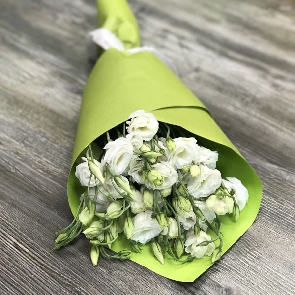 Букет из 9 белых эустом